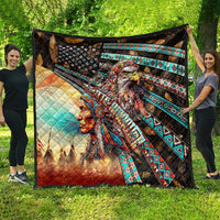 American Indian Warrior Chiefs Quilt - Wonder Print Shop