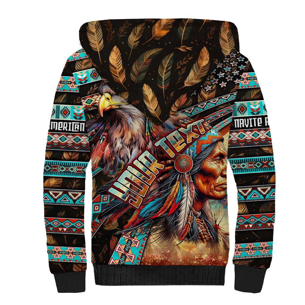American Indian Warrior Chiefs Sherpa Hoodie - Wonder Print Shop