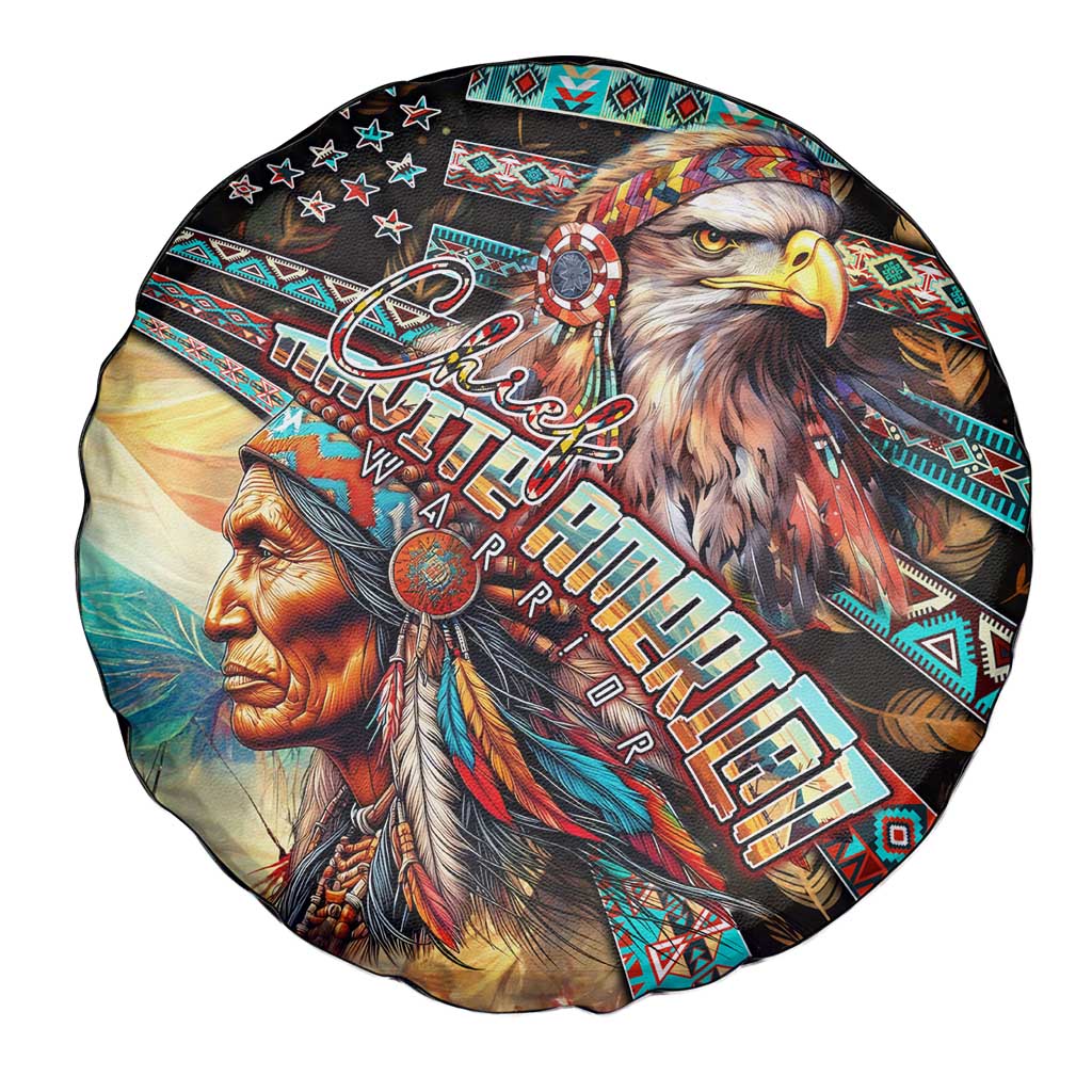 American Indian Warrior Chiefs Spare Tire Cover - Wonder Print Shop