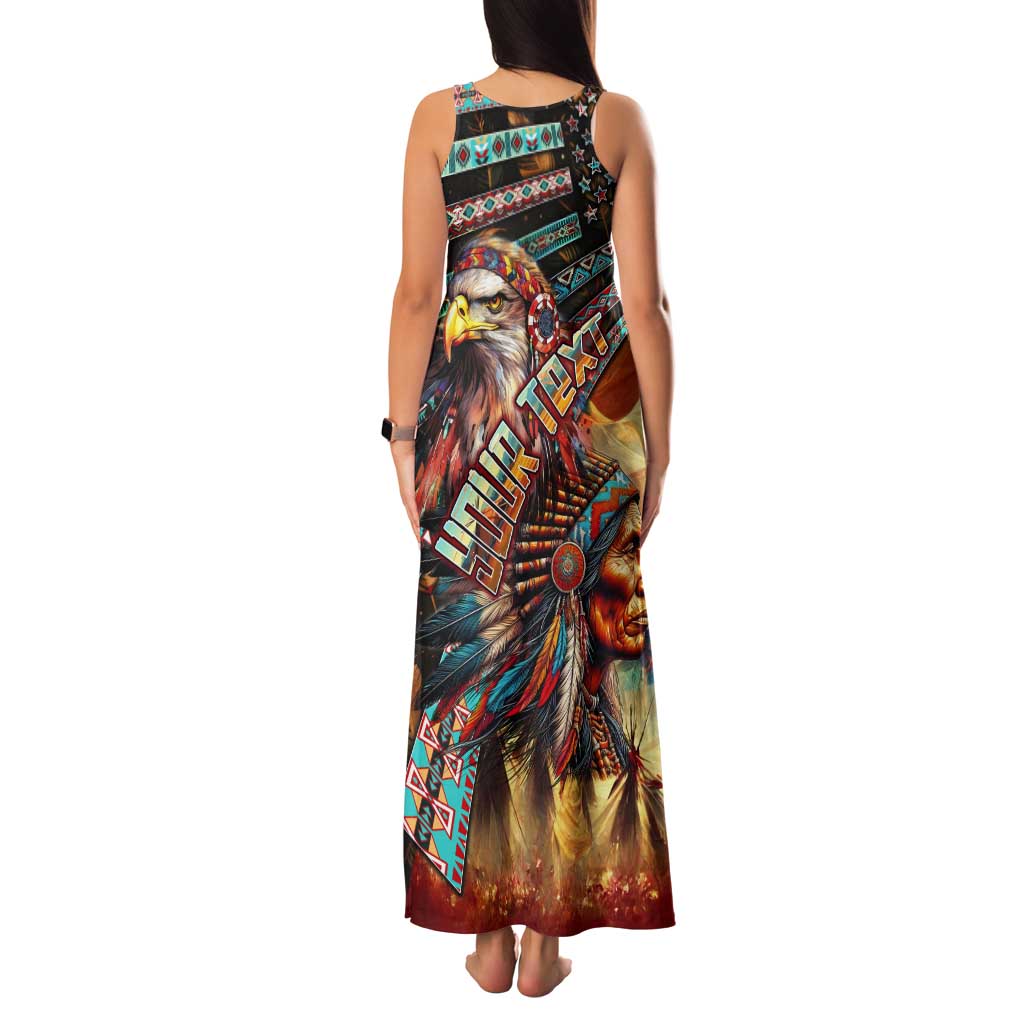 American Indian Warrior Chiefs Tank Maxi Dress - Wonder Print Shop