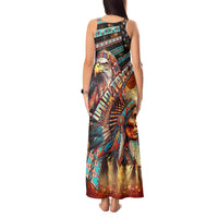 American Indian Warrior Chiefs Tank Maxi Dress - Wonder Print Shop