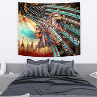 American Indian Warrior Chiefs Tapestry - Wonder Print Shop
