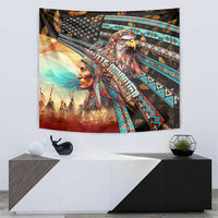 American Indian Warrior Chiefs Tapestry - Wonder Print Shop