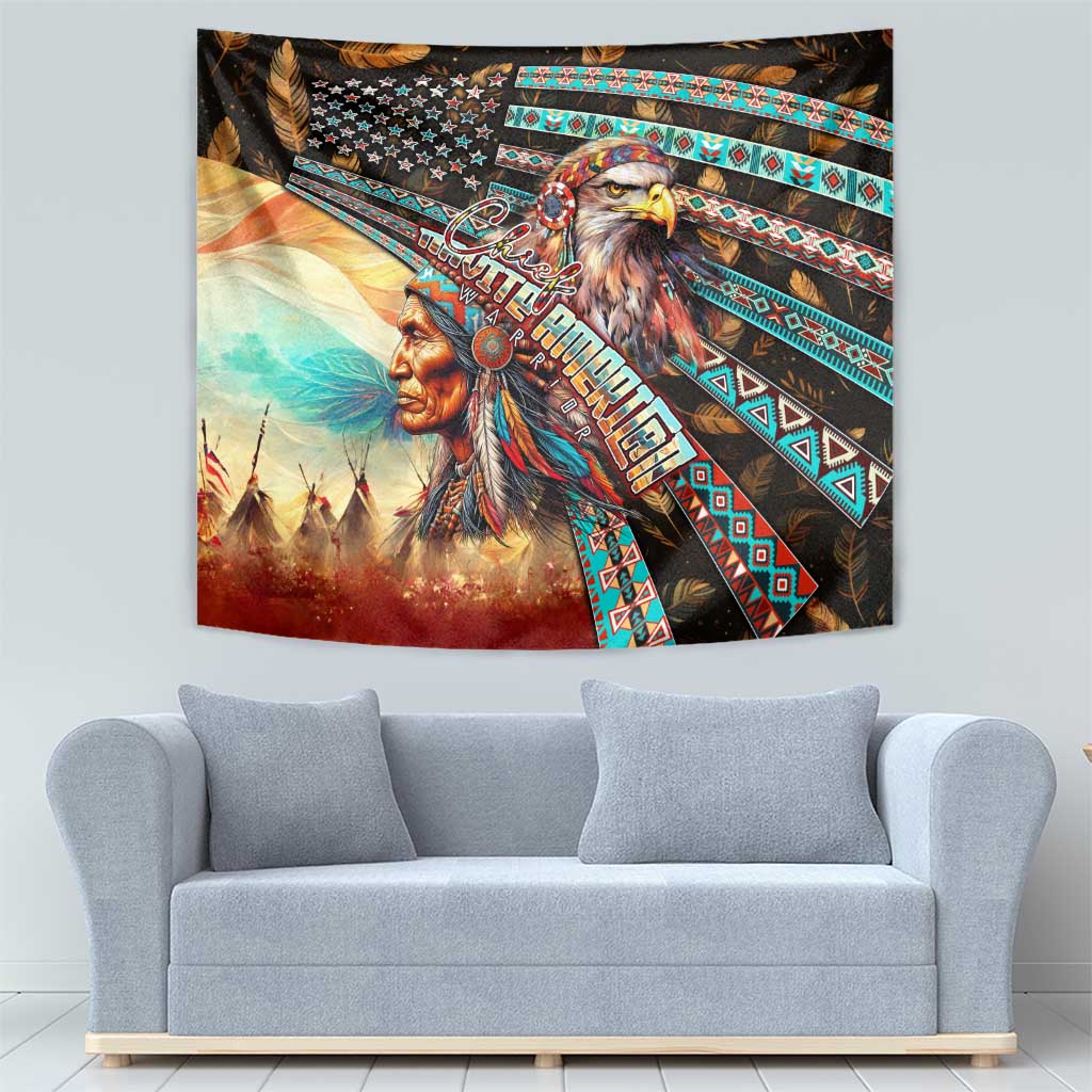 American Indian Warrior Chiefs Tapestry - Wonder Print Shop