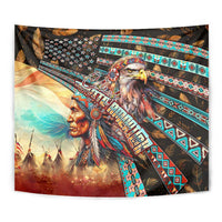American Indian Warrior Chiefs Tapestry - Wonder Print Shop