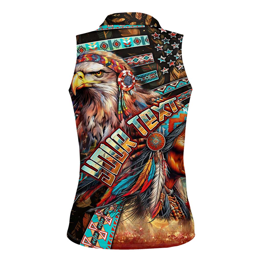 American Indian Warrior Chiefs Women Sleeveless Polo Shirt - Wonder Print Shop