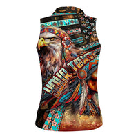 American Indian Warrior Chiefs Women Sleeveless Polo Shirt - Wonder Print Shop