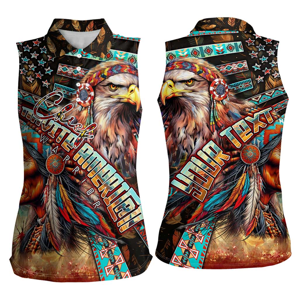 American Indian Warrior Chiefs Women Sleeveless Polo Shirt - Wonder Print Shop