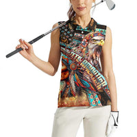 American Indian Warrior Chiefs Women Sleeveless Polo Shirt - Wonder Print Shop