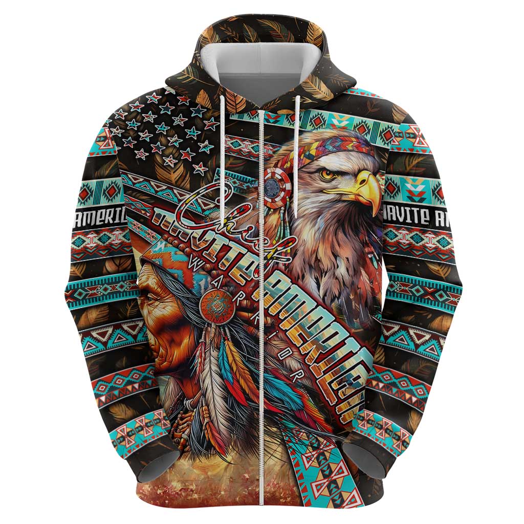 American Indian Warrior Chiefs Zip Hoodie - Wonder Print Shop