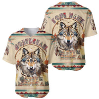 Native American Wolf Dreamcatcher Baseball Jersey Vintage Style - Wonder Print Shop
