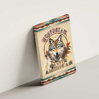 Native American Wolf Dreamcatcher Canvas Wall Art Vintage Style - Wonder Print Shop