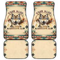 Native American Wolf Dreamcatcher Car Mats Vintage Style - Wonder Print Shop