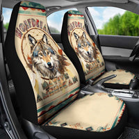 Native American Wolf Dreamcatcher Car Seat Cover Vintage Style - Wonder Print Shop