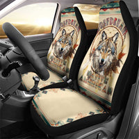 Native American Wolf Dreamcatcher Car Seat Cover Vintage Style - Wonder Print Shop