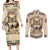 Native American Wolf Dreamcatcher Couples Matching Long Sleeve Bodycon Dress and Long Sleeve Button Shirt Vintage Style - Wonder Print Shop