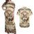 Native American Wolf Dreamcatcher Couples Matching Off Shoulder Maxi Dress and Hawaiian Shirt Vintage Style - Wonder Print Shop