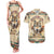 Native American Wolf Dreamcatcher Couples Matching Tank Maxi Dress and Hawaiian Shirt Vintage Style - Wonder Print Shop