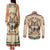 Native American Wolf Dreamcatcher Couples Matching Tank Maxi Dress and Long Sleeve Button Shirt Vintage Style - Wonder Print Shop