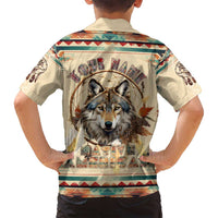 Native American Wolf Dreamcatcher Family Matching Off Shoulder Maxi Dress and Hawaiian Shirt Vintage Style - Wonder Print Shop