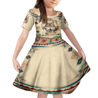 Native American Wolf Dreamcatcher Family Matching Off Shoulder Maxi Dress and Hawaiian Shirt Vintage Style - Wonder Print Shop