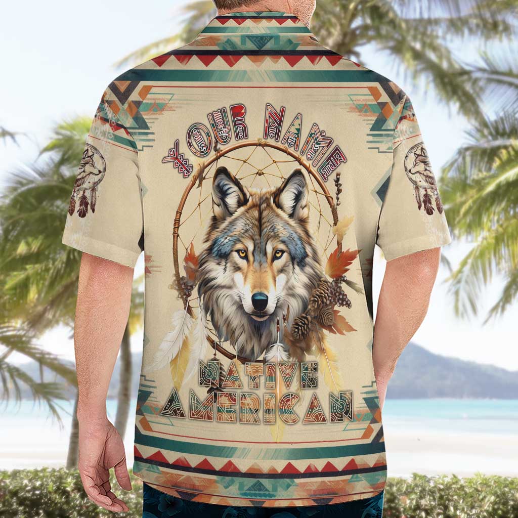 Native American Wolf Dreamcatcher Hawaiian Shirt Vintage Style - Wonder Print Shop