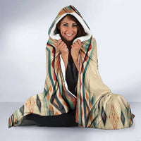 Native American Wolf Dreamcatcher Hooded Blanket Vintage Style