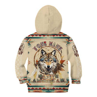 Native American Wolf Dreamcatcher Kid Hoodie Vintage Style - Wonder Print Shop
