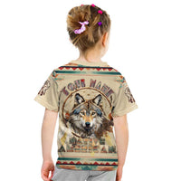 Native American Wolf Dreamcatcher Kid T Shirt Vintage Style - Wonder Print Shop