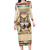Native American Wolf Dreamcatcher Long Sleeve Bodycon Dress Vintage Style - Wonder Print Shop