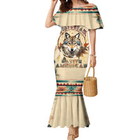 Native American Wolf Dreamcatcher Mermaid Dress Vintage Style - Wonder Print Shop