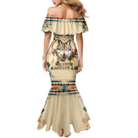 Native American Wolf Dreamcatcher Mermaid Dress Vintage Style - Wonder Print Shop
