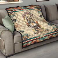 Native American Wolf Dreamcatcher Quilt Vintage Style - Wonder Print Shop