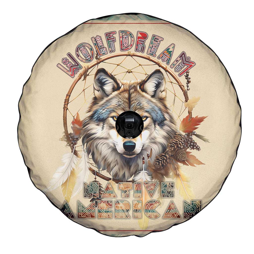 Native American Wolf Dreamcatcher Spare Tire Cover Vintage Style - Wonder Print Shop