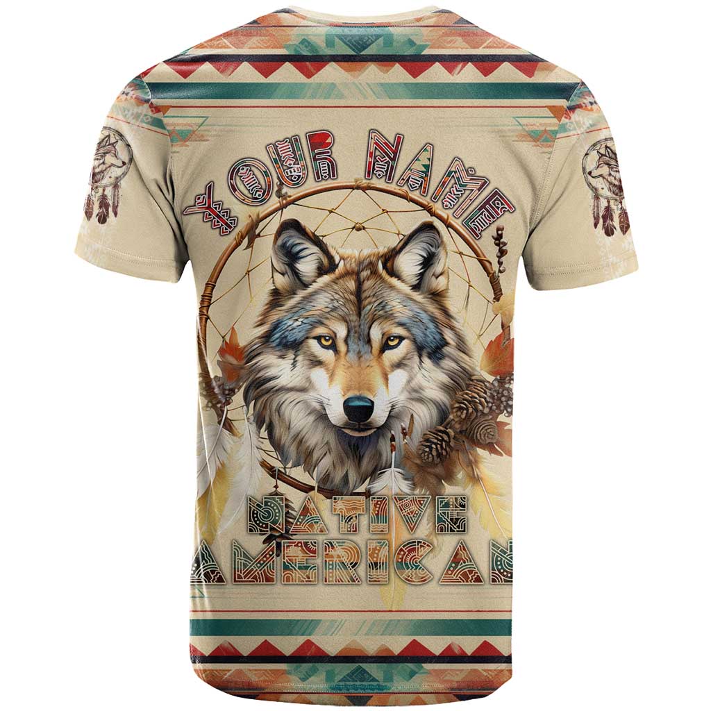 Native American Wolf Dreamcatcher T Shirt Vintage Style - Wonder Print Shop