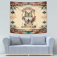 Native American Wolf Dreamcatcher Tapestry Vintage Style - Wonder Print Shop