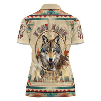 Native American Wolf Dreamcatcher Women Polo Shirt Vintage Style - Wonder Print Shop