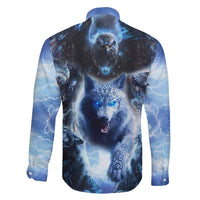 Native American Wolf And Eagle Family Matching Puletasi and Hawaiian Shirt Thunder Style - Wonder Print Shop