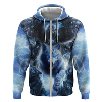 Native American Wolf And Eagle Hoodie Thunder Style - Wonder Print Shop