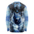 Native American Wolf And Eagle Long Sleeve Shirt Thunder Style - Wonder Print Shop