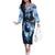Native American Wolf And Eagle Off The Shoulder Long Sleeve Dress Thunder Style - Wonder Print Shop