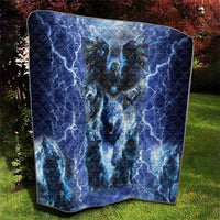 Native American Wolf And Eagle Quilt Thunder Style - Wonder Print Shop