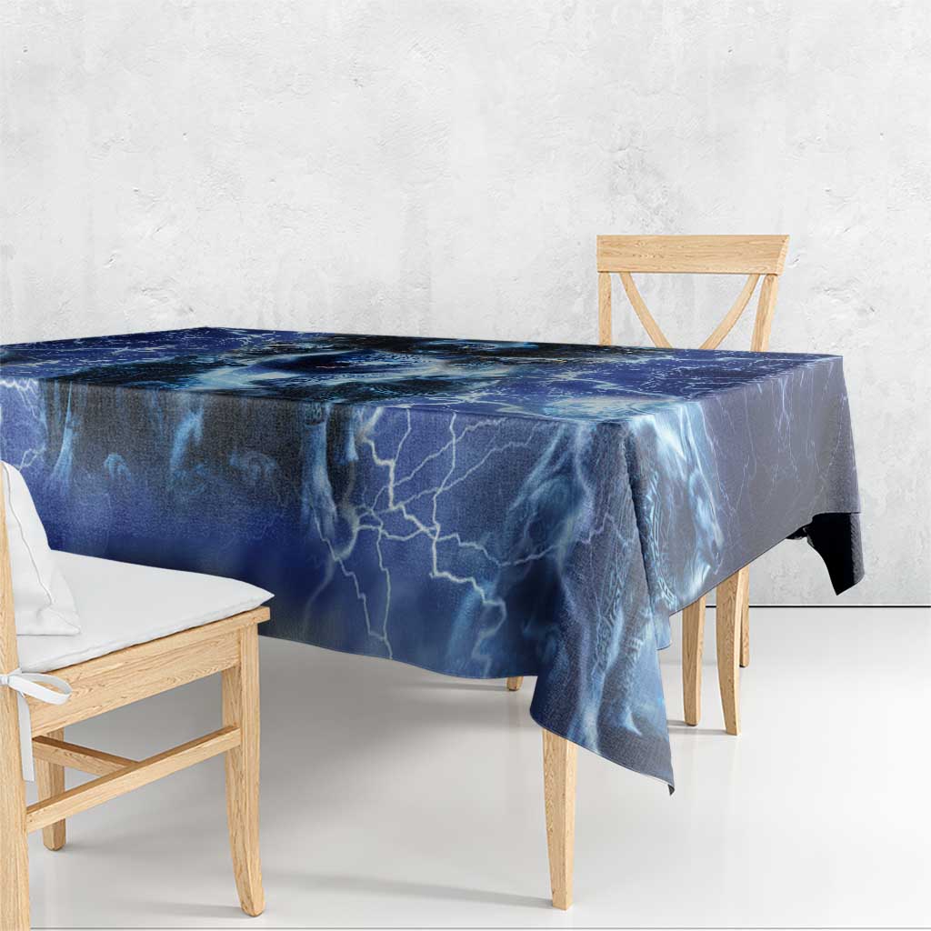 Native American Wolf And Eagle Tablecloth Thunder Style - Wonder Print Shop