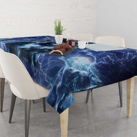 Native American Wolf And Eagle Tablecloth Thunder Style - Wonder Print Shop