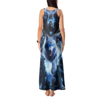 Native American Wolf And Eagle Tank Maxi Dress Thunder Style - Wonder Print Shop