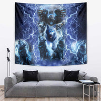 Native American Wolf And Eagle Tapestry Thunder Style - Wonder Print Shop