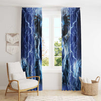 Native American Wolf And Eagle Window Curtain Thunder Style - Wonder Print Shop