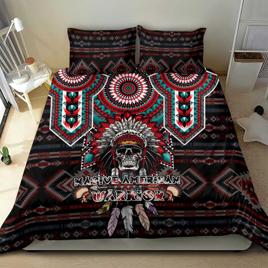 Native American Indian Warrior Skull Bedding Set - Wonder Print Shop