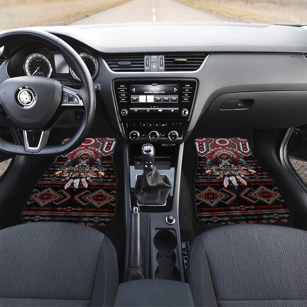 Native American Indian Warrior Skull Car Mats - Wonder Print Shop