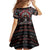 Native American Indian Warrior Skull Family Matching Long Sleeve Bodycon Dress and Hawaiian Shirt - Wonder Print Shop